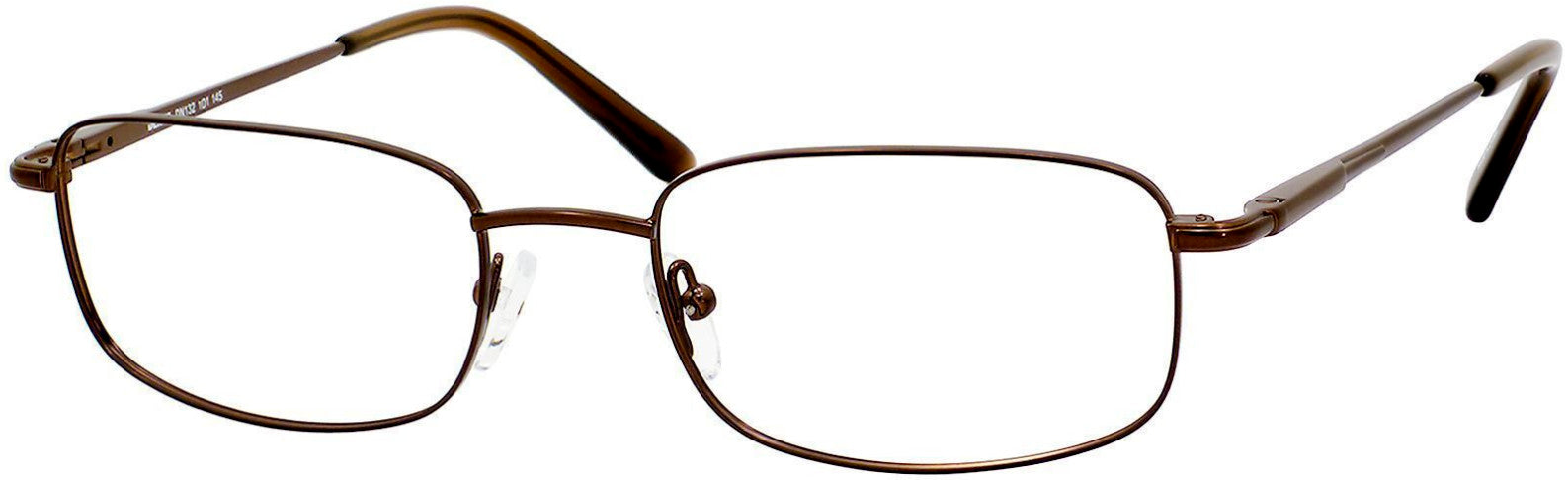  Denim 132 Rectangular Eyeglasses 01D1-01D1  Brown (00 Demo Lens)
