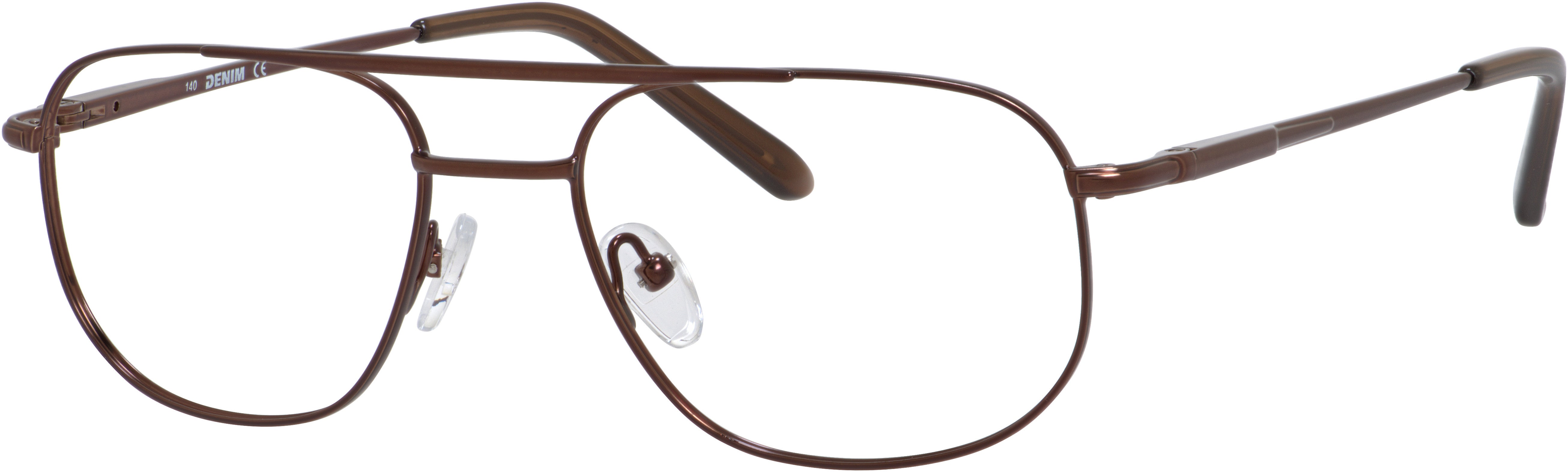 Denim 133 Oval Modified Eyeglasses 01D1-01D1  Brown (00 Demo Lens)