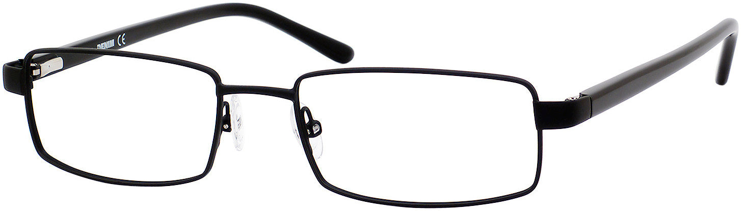  Denim 138 Rectangular Eyeglasses 0RX1-0RX1  Satin Black (00 Demo Lens)