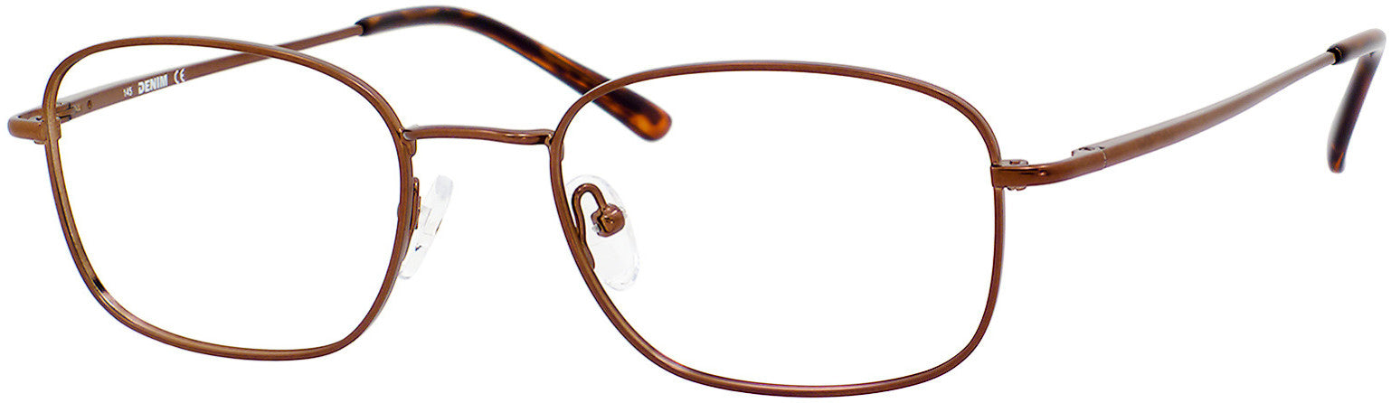  Denim 145 Oval Eyeglasses 01D1-01D1  Brown (00 Demo Lens)