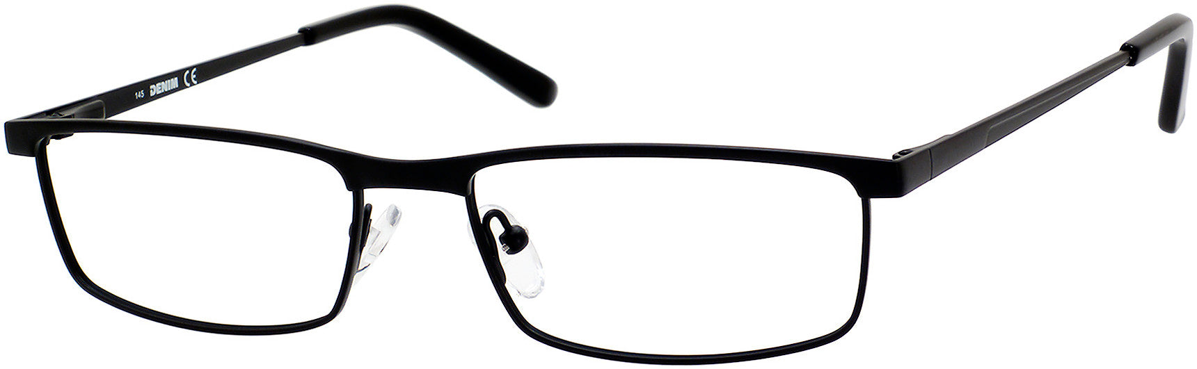  Denim 148 Rectangular Eyeglasses 0003-0003  Matte Black (00 Demo Lens)