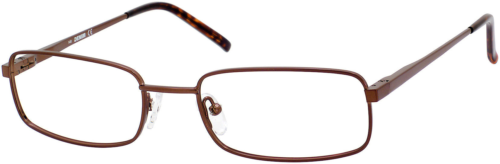  Denim 149 Rectangular Eyeglasses 01D1-01D1  Brown (00 Demo Lens)