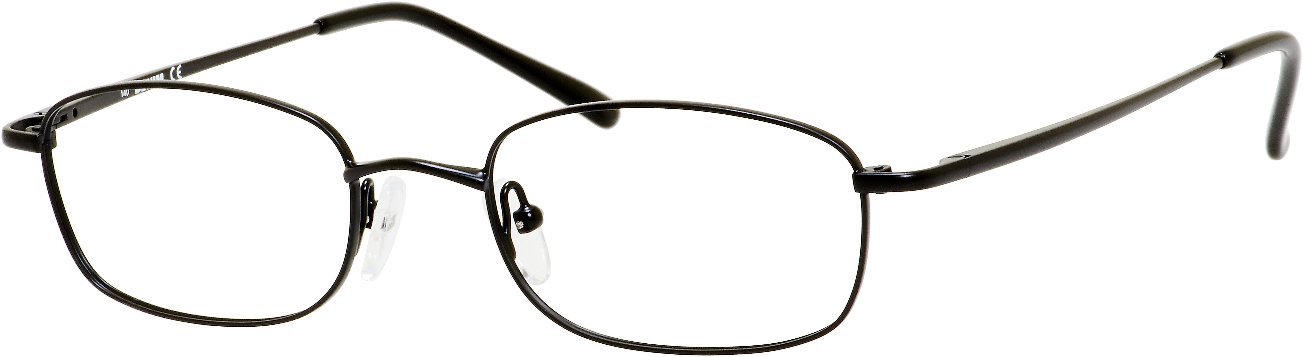  Denim 161 Rectangular Eyeglasses 0003-0003  Matte Black (00 Demo Lens)