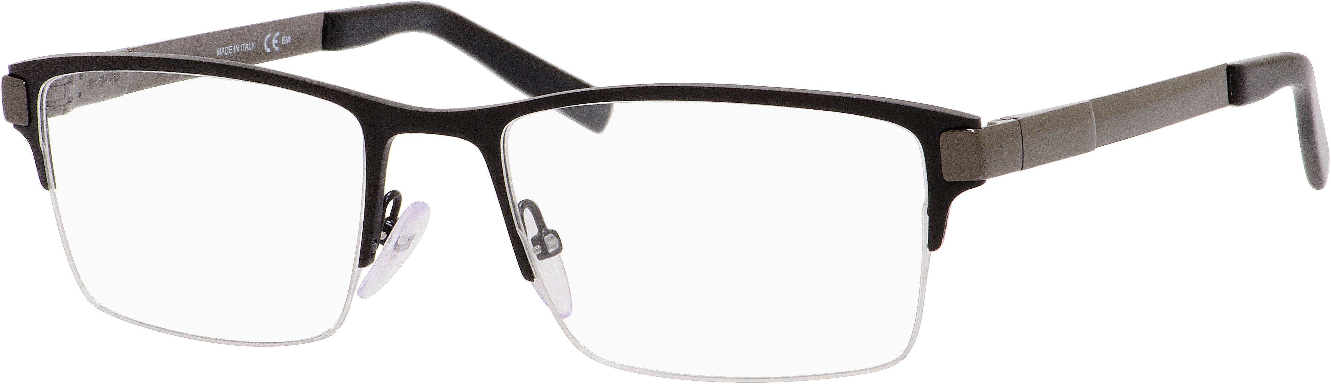  Elasta 3108 Rectangular Eyeglasses 0TI7-0TI7  Ruthenium Matte Black (00 Demo Lens)
