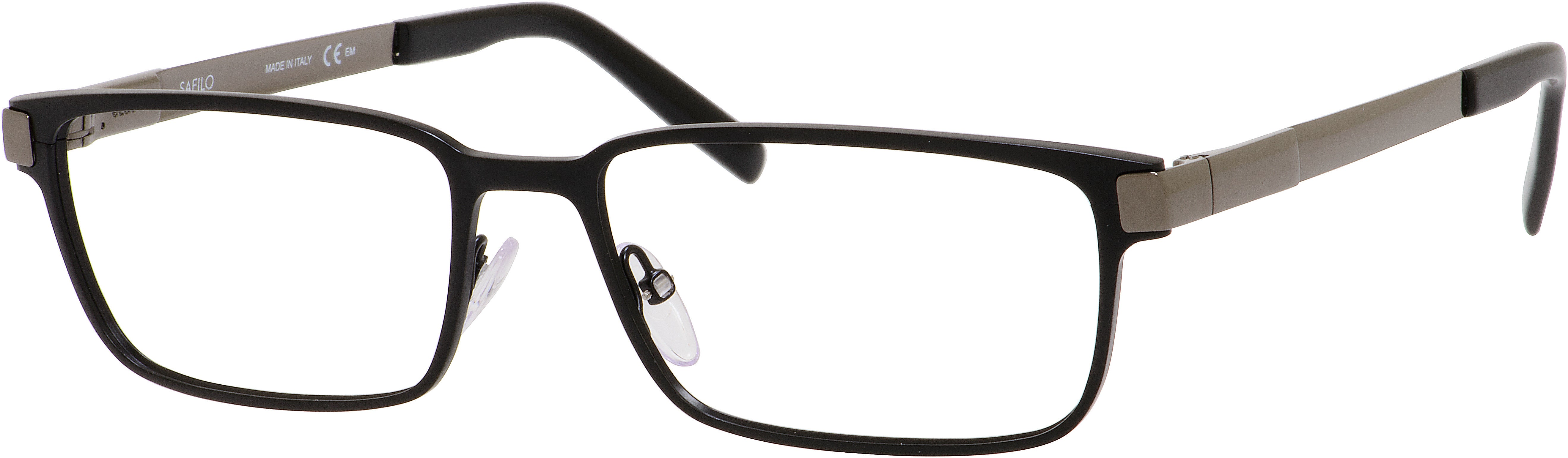  Elasta 3110 Rectangular Eyeglasses 0TI7-0TI7  Ruthenium Matte Black (00 Demo Lens)