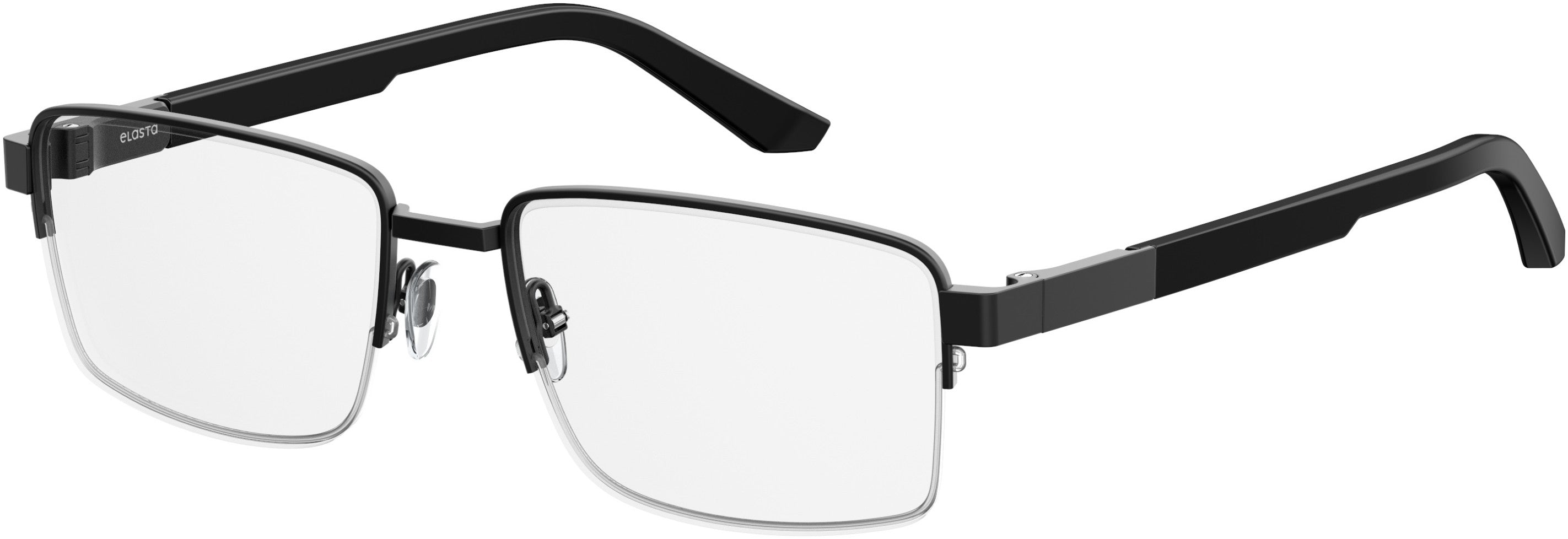  Elasta 3116 Rectangular Eyeglasses 0PDC-0PDC  Semi Matte Black (00 Demo Lens)