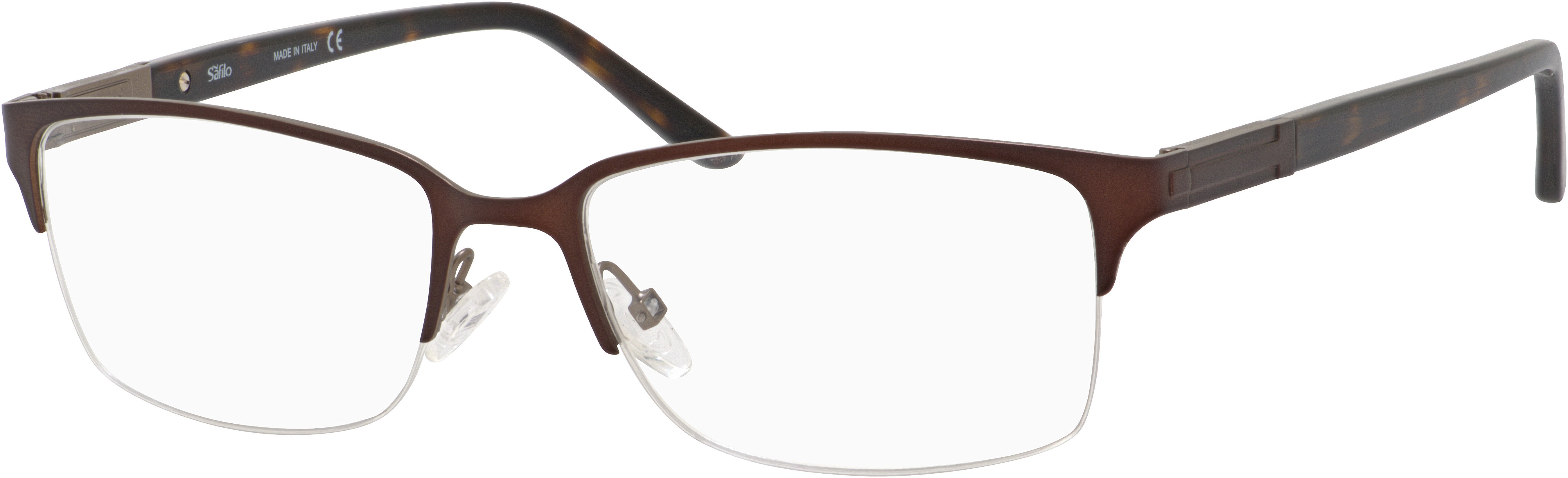  Elasta 3117 Rectangular Eyeglasses 009Q-009Q  Brown (00 Demo Lens)