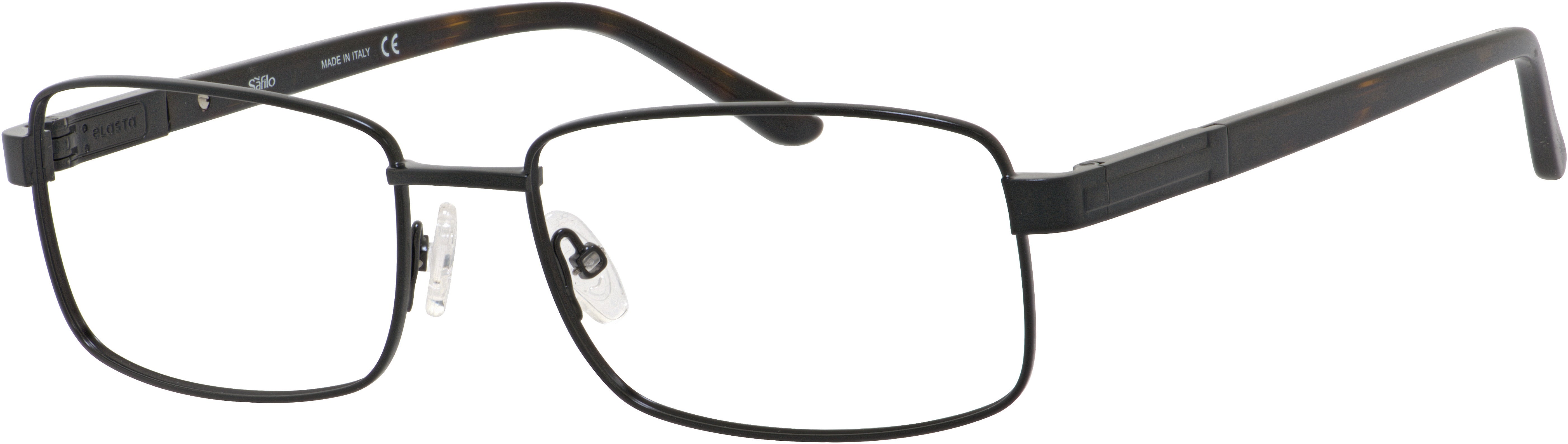  Elasta 3118 Rectangular Eyeglasses 0003-0003  Matte Black (00 Demo Lens)