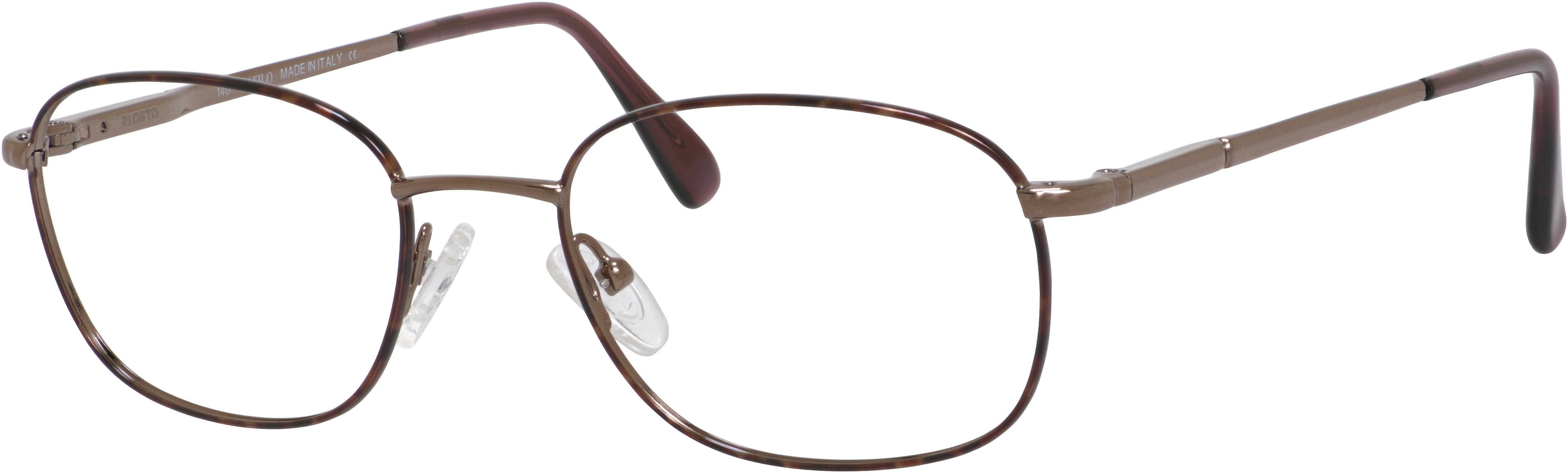  Elasta 7057 Rectangular Eyeglasses 0R69-0R69  Havana Copper (00 Demo Lens)