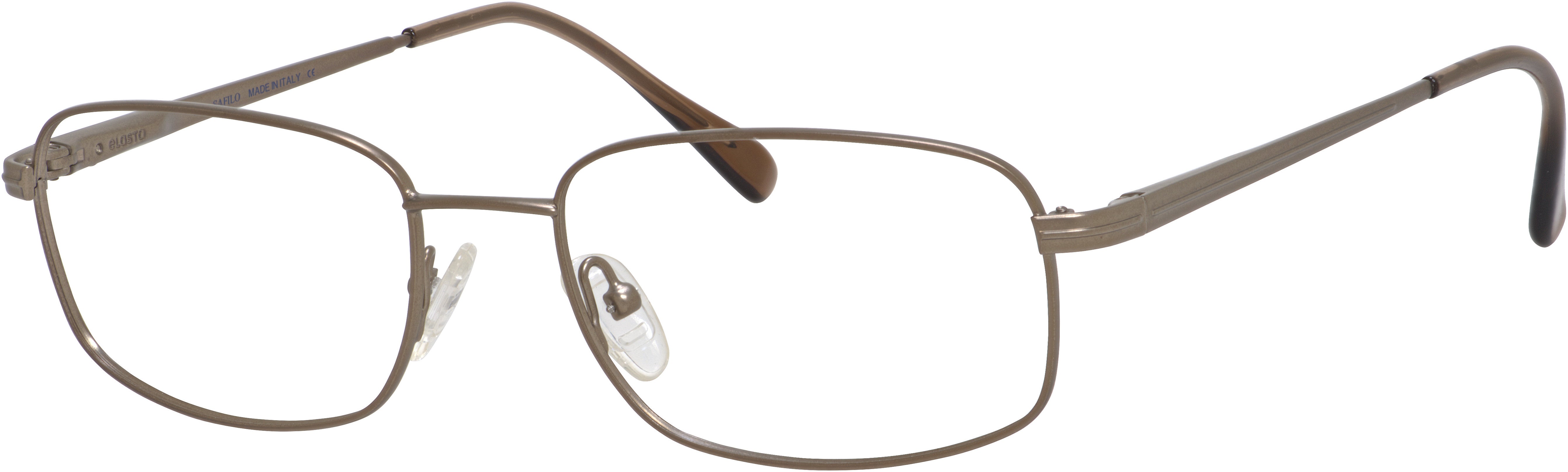  Elasta 7104 Rectangular Eyeglasses 07ZB-07ZB  Gold Ash (00 Demo Lens)