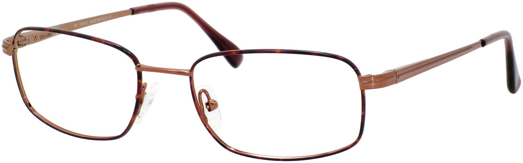  Elasta 7104 Rectangular Eyeglasses 0R69-0R69  Havana Copper (00 Demo Lens)