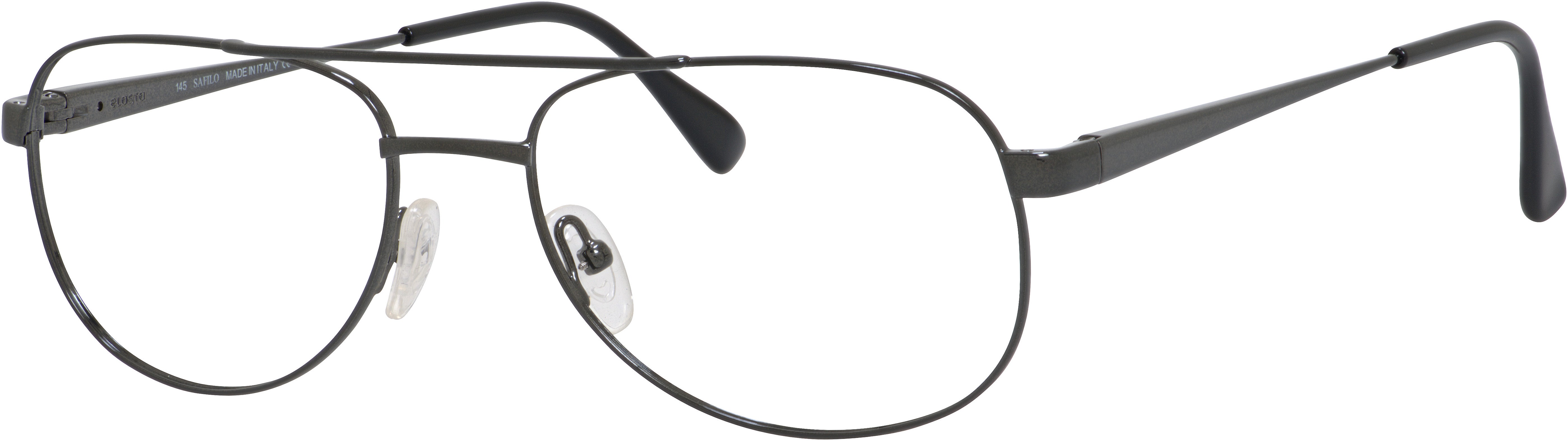  Elasta 7115 Aviator Eyeglasses 09LW-09LW  Gray (00 Demo Lens)