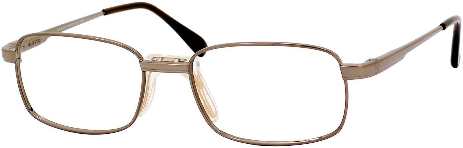  Elasta 7162 Rectangular Eyeglasses 01WK-01WK  Light Brown (00 Demo Lens)