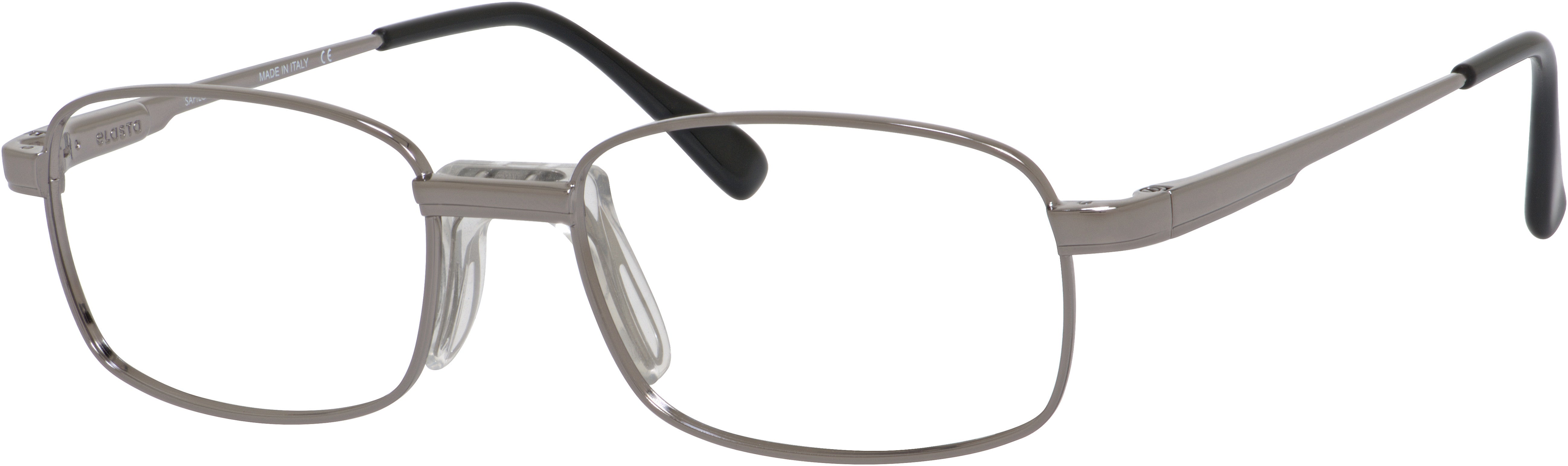  Elasta 7162 Rectangular Eyeglasses 0DF8-0DF8  Ruthenium (00 Demo Lens)