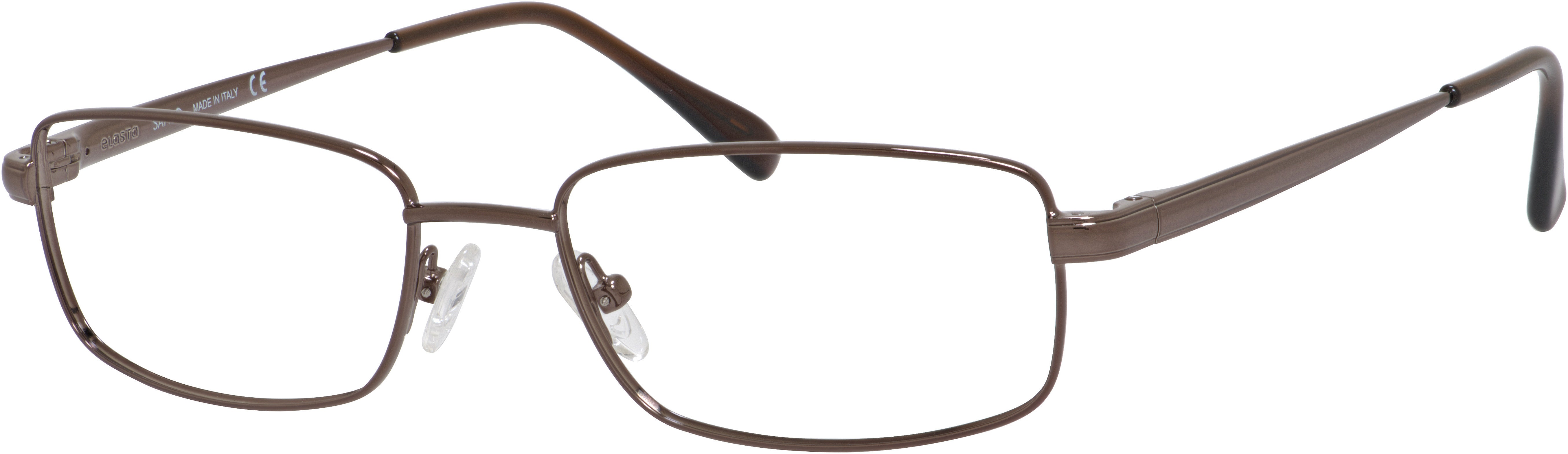  Elasta 7163 Rectangular Eyeglasses 01WK-01WK  Light Brown (00 Demo Lens)