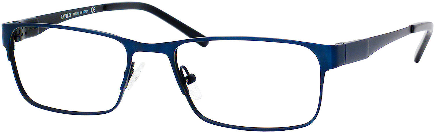  Elasta 7196 Rectangular Eyeglasses 0JWV-0JWV  Blue / Black (00 Demo Lens)