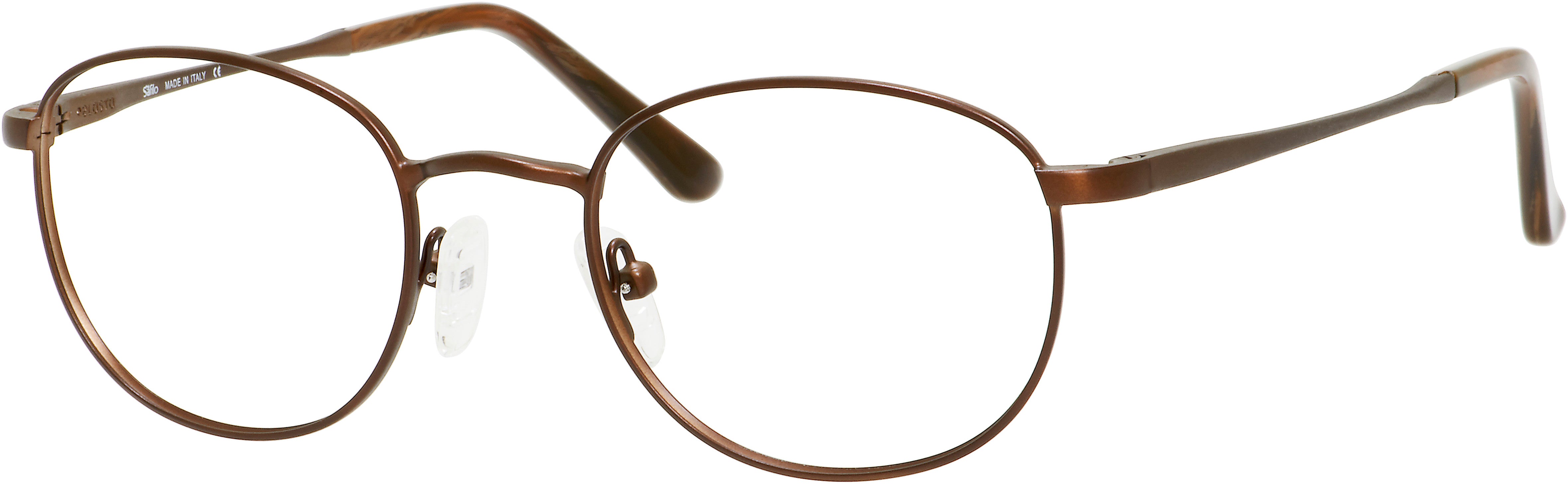  Elasta 7209 Oval Modified Eyeglasses 0JYS-0JYS  Semi Matte Dark Brown (00 Demo Lens)
