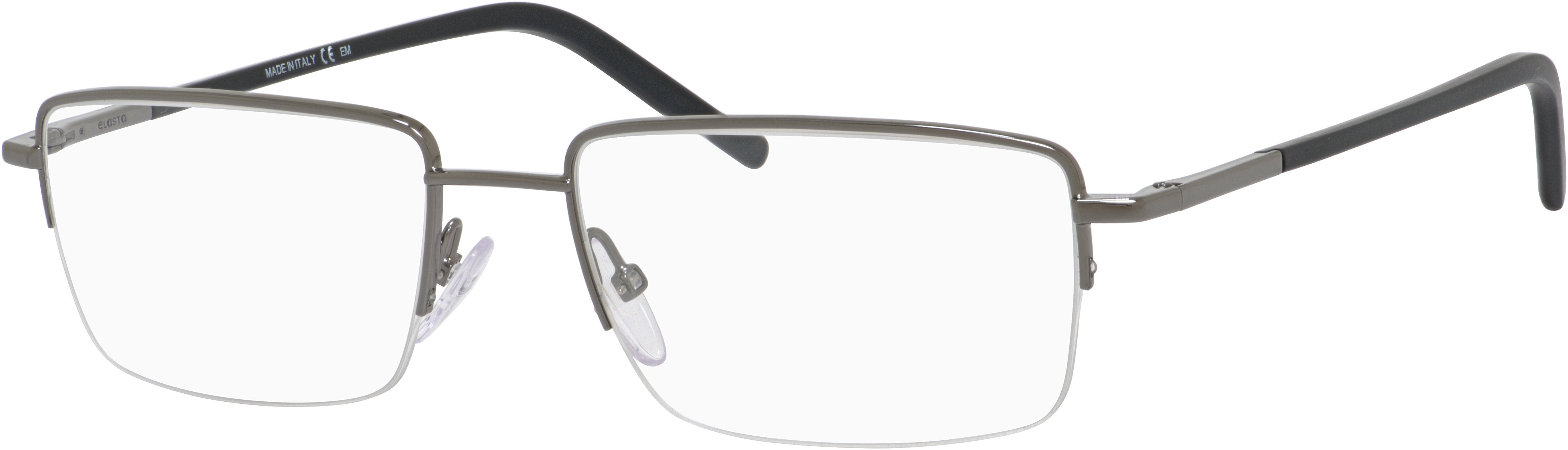  Elasta 7219 Rectangular Eyeglasses 0KJ1-0KJ1  Dark Ruthenium (00 Demo Lens)