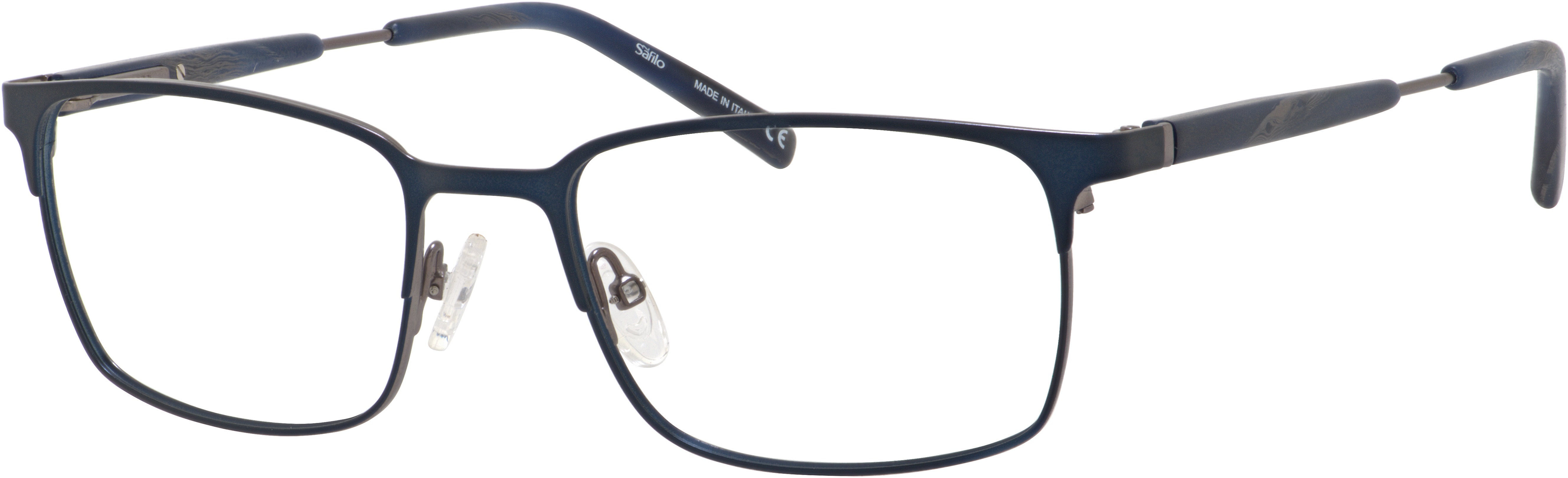  Elasta 7222 Rectangular Eyeglasses 04NZ-04NZ  Matte Blue Gray (00 Demo Lens)