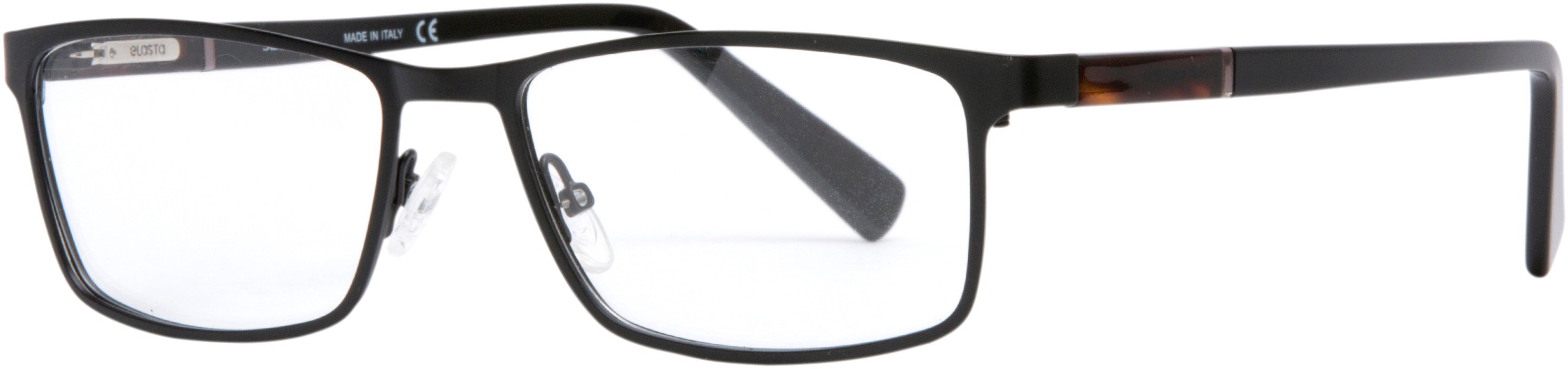  Elasta 7224 Rectangular Eyeglasses 0003-0003  Matte Black (00 Demo Lens)