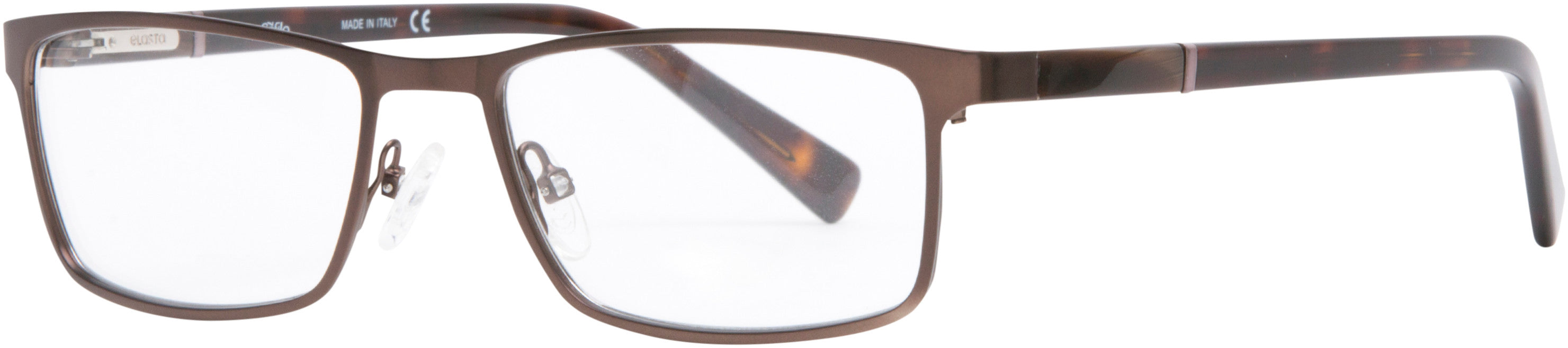  Elasta 7224 Rectangular Eyeglasses 0R0Z-0R0Z  Dark Brown (00 Demo Lens)