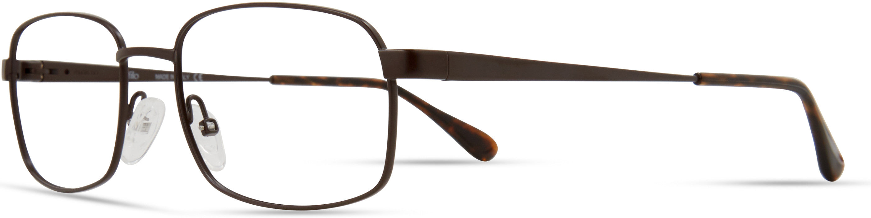  Elasta 7229 Rectangular Eyeglasses 04IN-04IN  Matte Brown (00 Demo Lens)