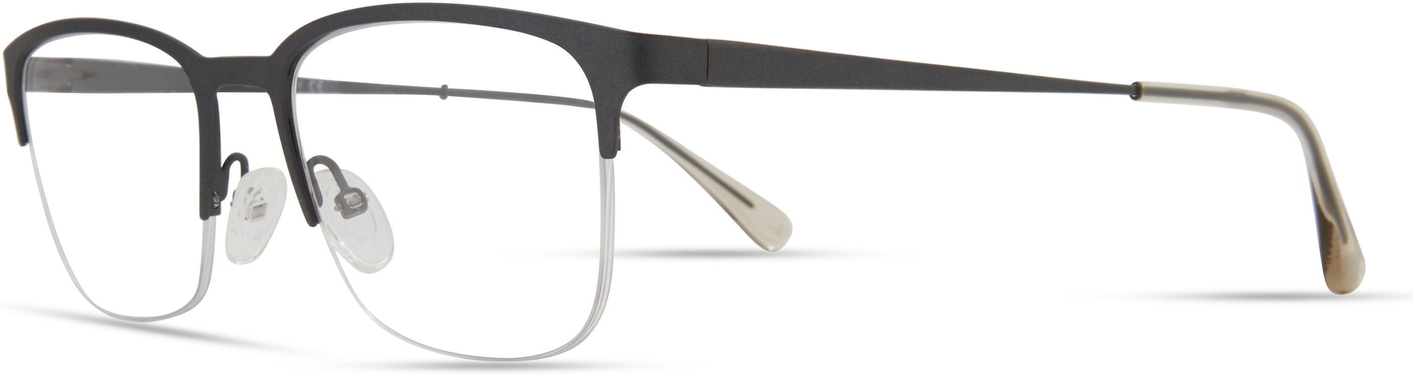  Elasta 7230 Rectangular Eyeglasses 0R80-0R80  Semi Matte Dark Ruthenium (00 Demo Lens)