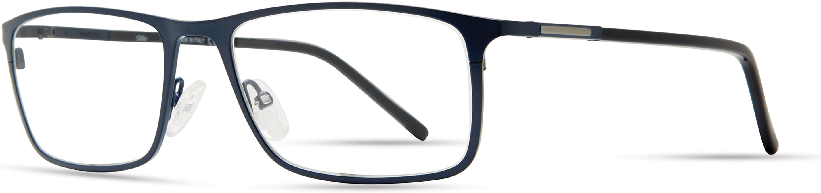  Elasta 7231 Rectangular Eyeglasses 0FLL-0FLL  Matte Blue (00 Demo Lens)
