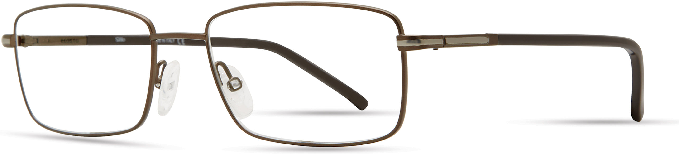  Elasta 7232 Rectangular Eyeglasses 04IN-04IN  Matte Brown (00 Demo Lens)