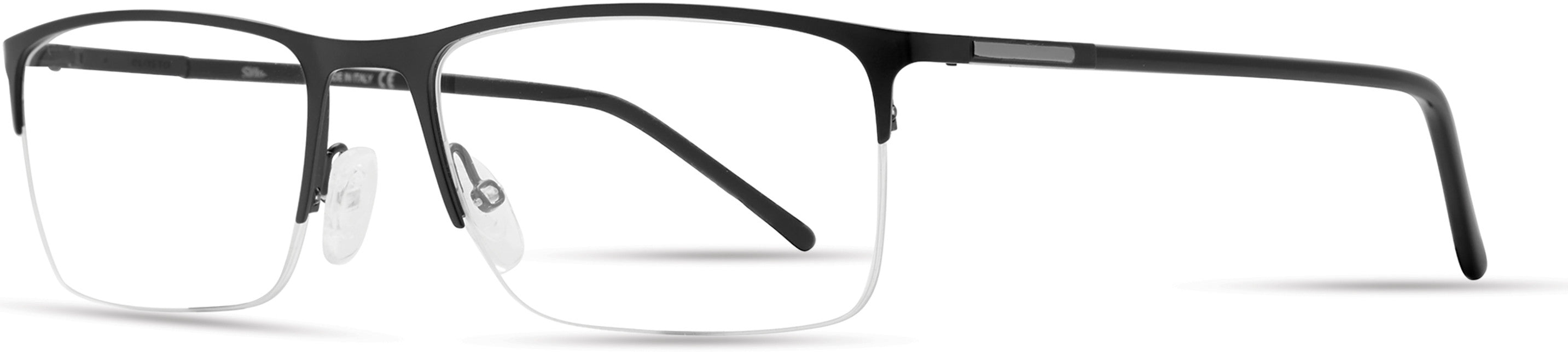  Elasta 7233 Rectangular Eyeglasses 0003-0003  Matte Black (00 Demo Lens)
