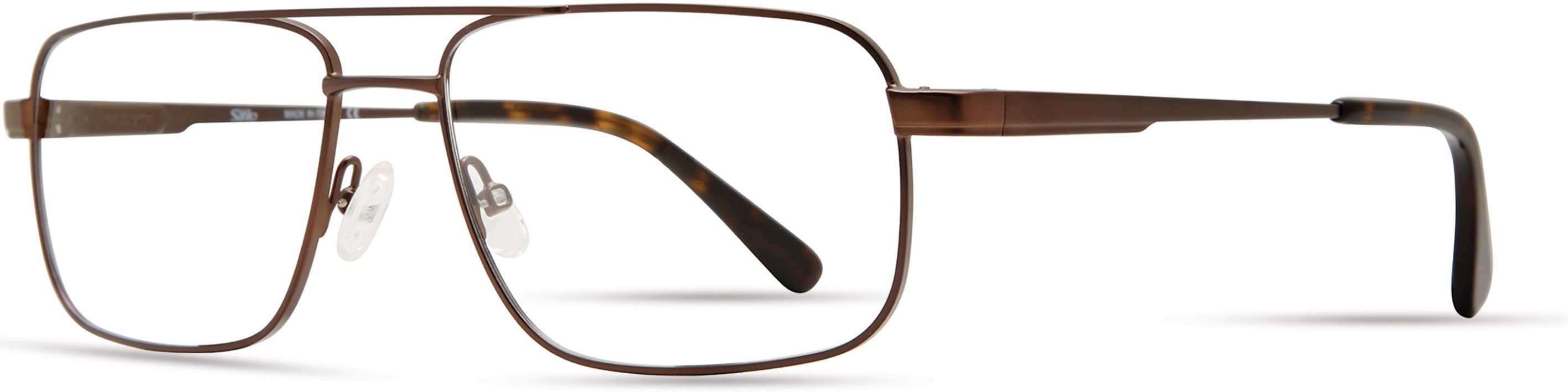  Elasta 7236 Rectangular Eyeglasses 0R0Z-0R0Z  Dark Brown (00 Demo Lens)