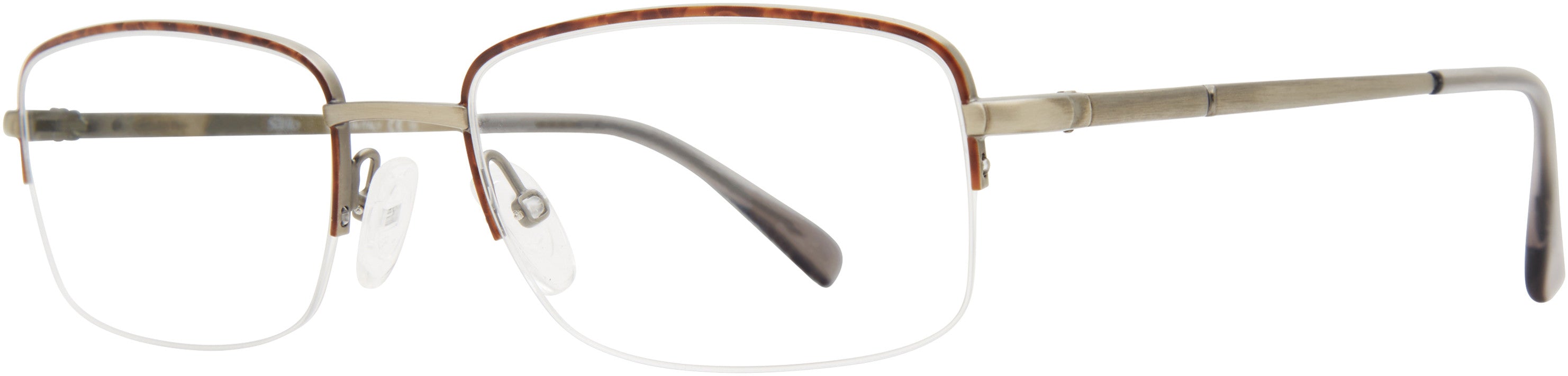  Elasta 7244 Rectangular Eyeglasses 0AB8-0AB8  Havana Gray (00 Demo Lens)