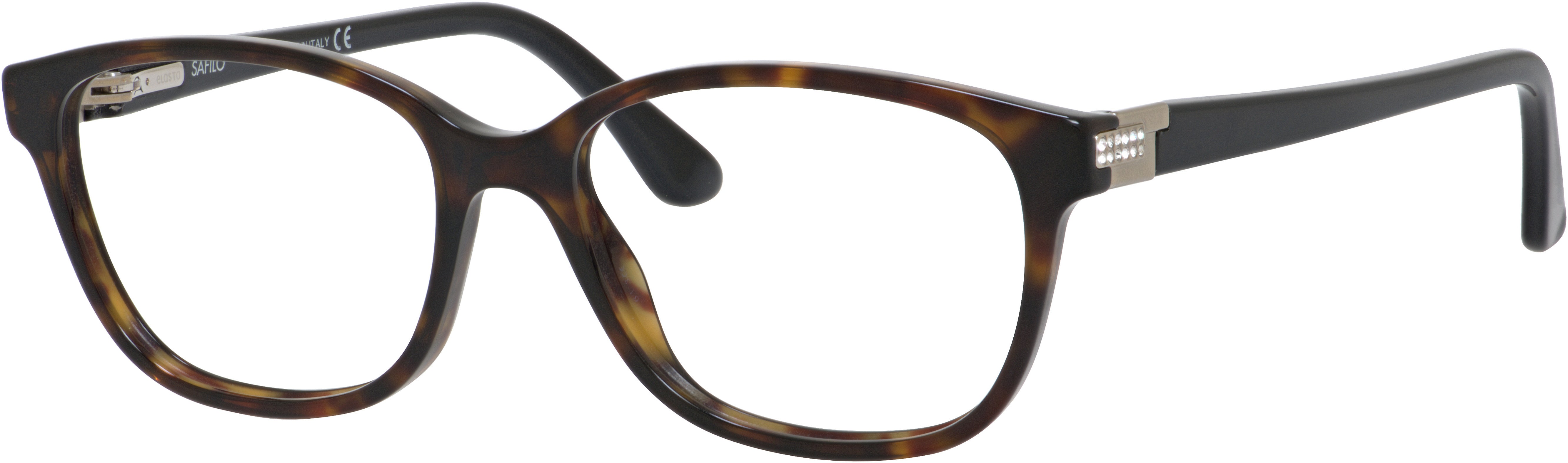  Emozioni 4046 Oval Modified Eyeglasses 0581-0581  Havana Black (00 Demo Lens)