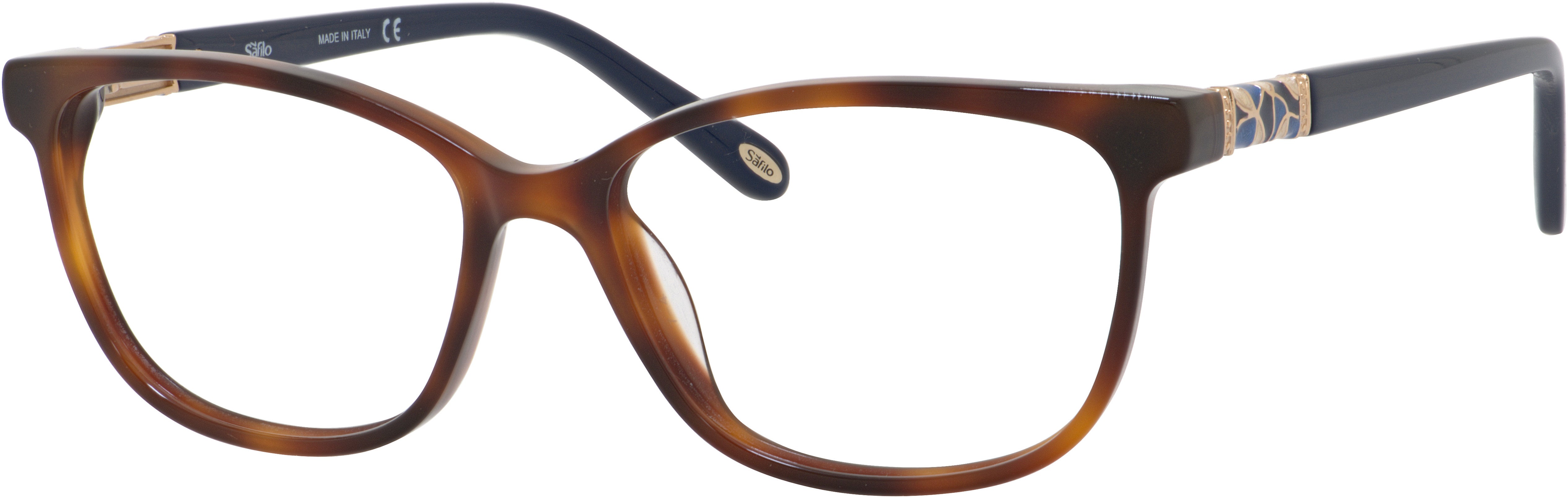  Emozioni 4049 Cat Eye/butterfly Eyeglasses 0SX7-0SX7  Light Havana (00 Demo Lens)