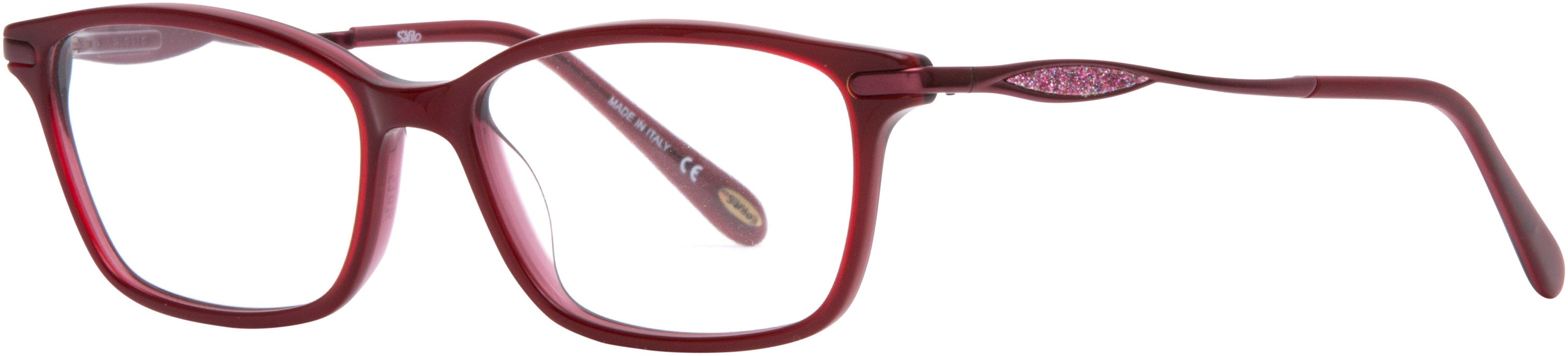  Emozioni 4051 Rectangular Eyeglasses 0LHF-0LHF  Opal Burgundy (00 Demo Lens)
