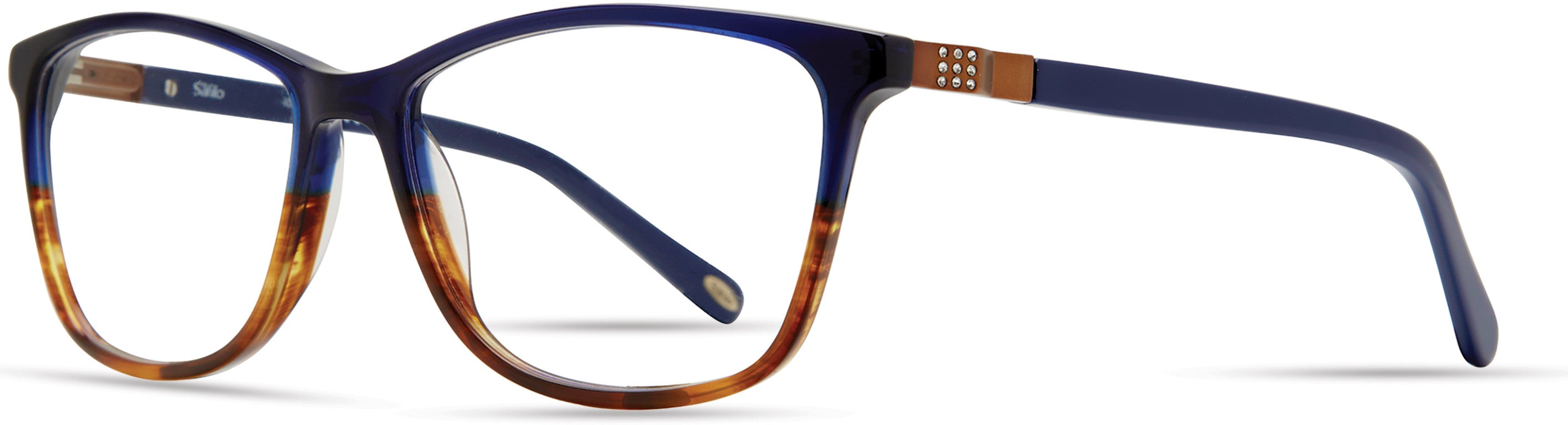  Emozioni 4055 Cat Eye/butterfly Eyeglasses 04FK-04FK  Havana Blue Brown (00 Demo Lens)