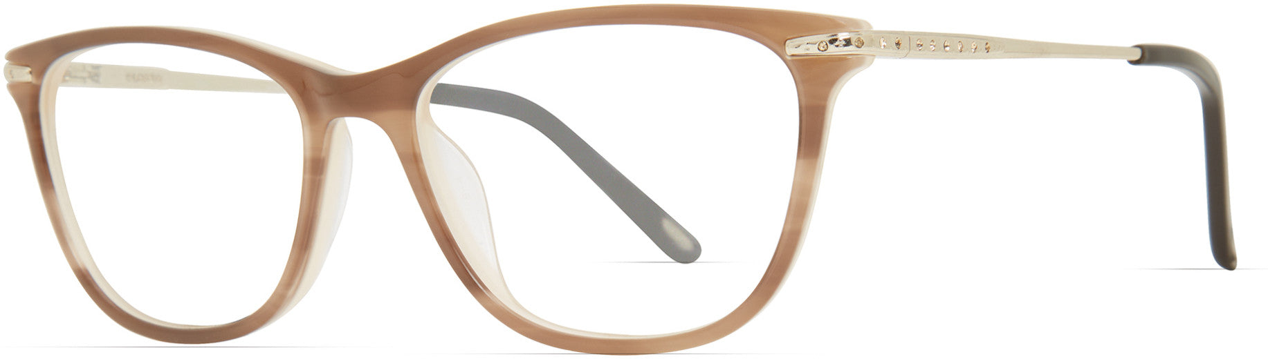 Emozioni 4056 Cat Eye/butterfly Eyeglasses 0EX4-0EX4  Brown Horn (00 Demo Lens)