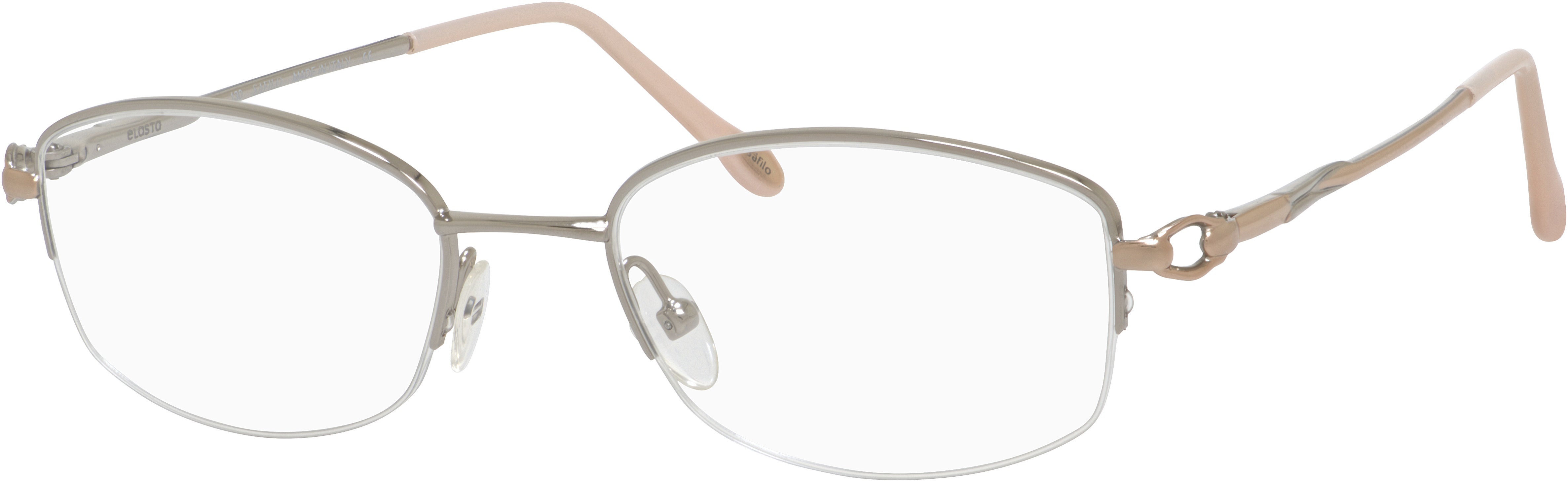  Emozioni 4321/N Oval Modified Eyeglasses 0NBQ-0NBQ  Silver Gold (00 Demo Lens)