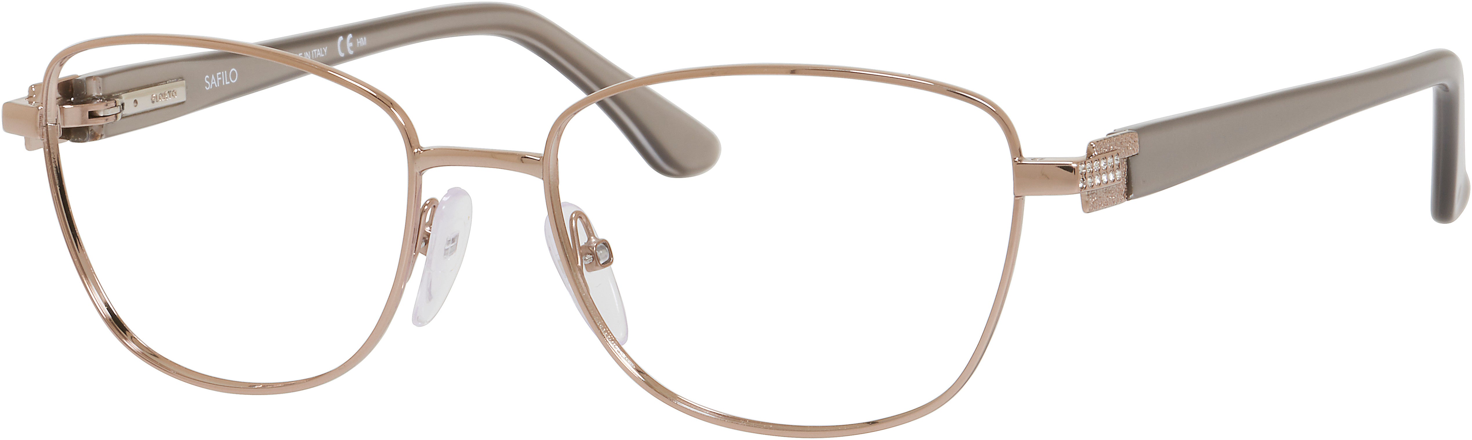  Emozioni 4367 Cat Eye/butterfly Eyeglasses 04IX-04IX  Peach Gray (00 Demo Lens)