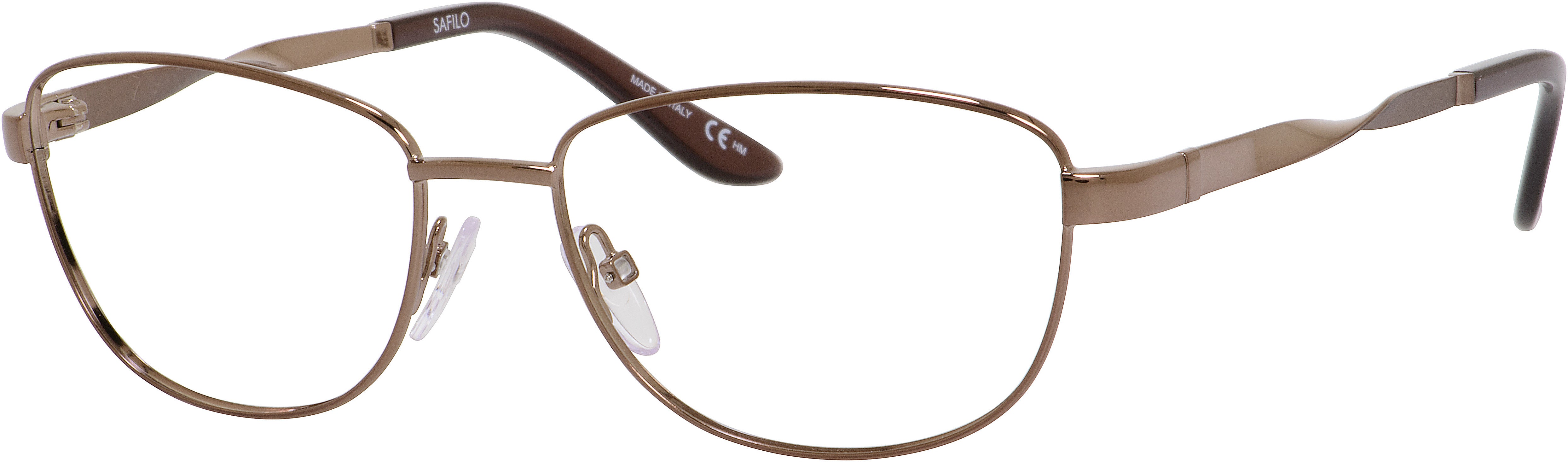  Emozioni 4369 Rectangular Eyeglasses 0TUI-0TUI  Light Brown (00 Demo Lens)