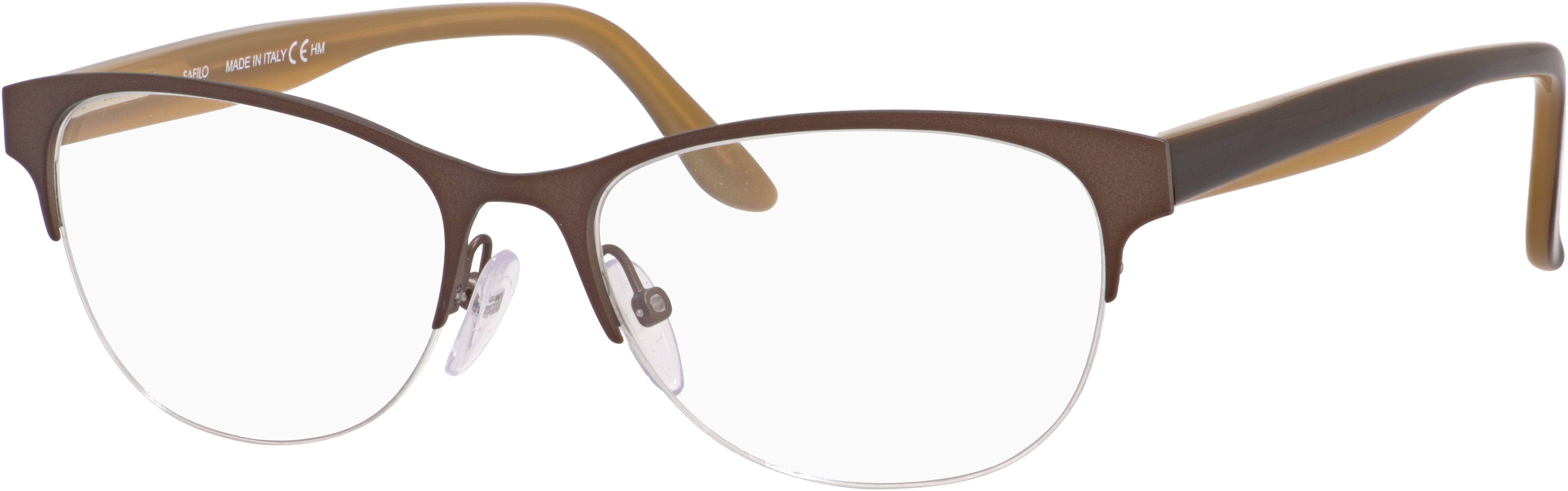  Emozioni 4370 Rectangular Eyeglasses 04IN-04IN  Matte Brown (00 Demo Lens)