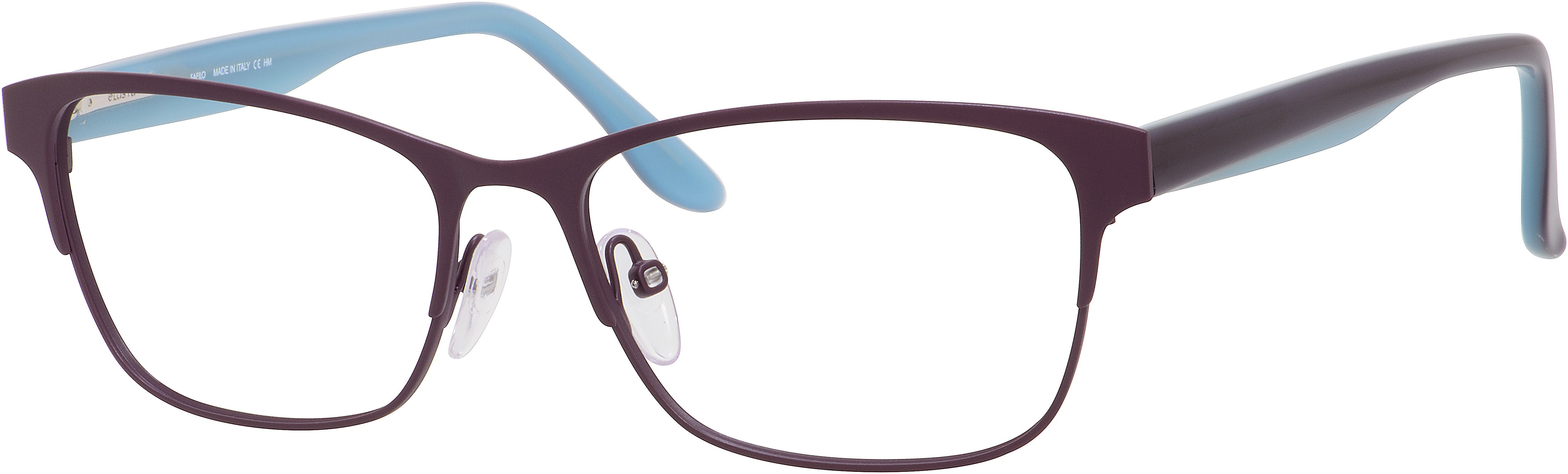  Emozioni 4371 Rectangular Eyeglasses 065Y-065Y  Purple Aqua (00 Demo Lens)