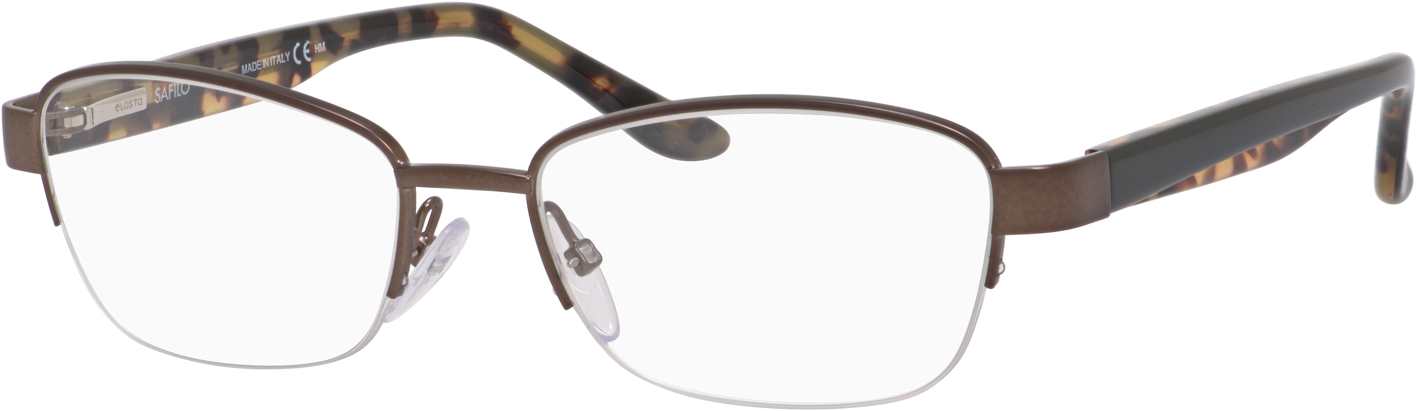  Emozioni 4373 Rectangular Eyeglasses 0WR9-0WR9  Brown Havana (00 Demo Lens)