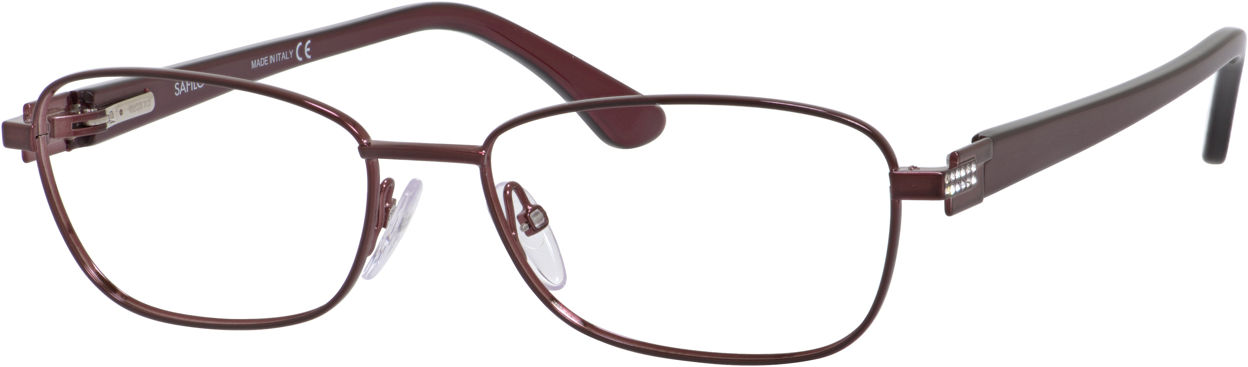  Emozioni 4374 Rectangular Eyeglasses 05BR-05BR  Plum Burgundy (00 Demo Lens)