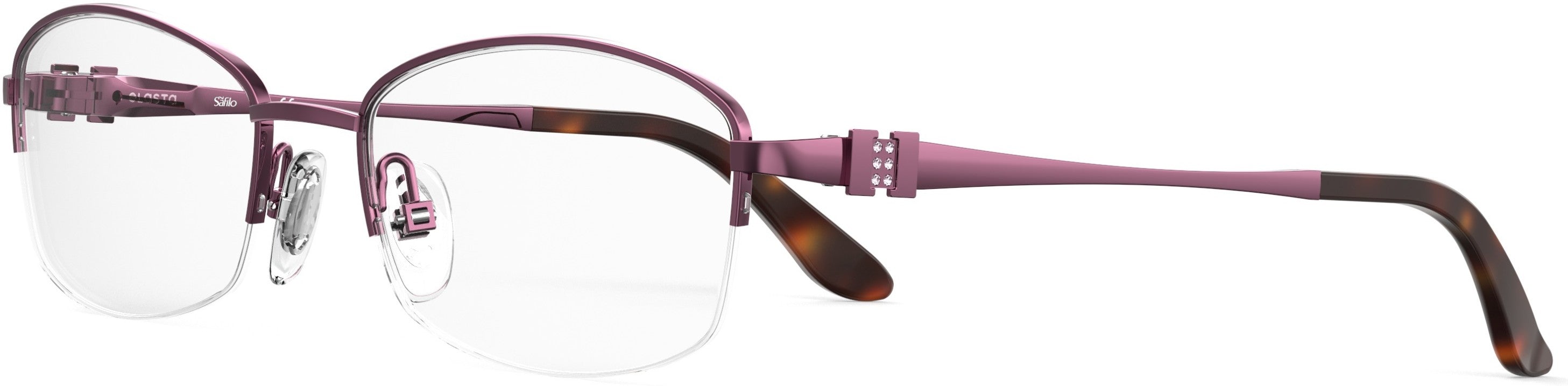  Emozioni 4375/N Rectangular Eyeglasses 05BR-05BR  Plum Burgundy (00 Demo Lens)