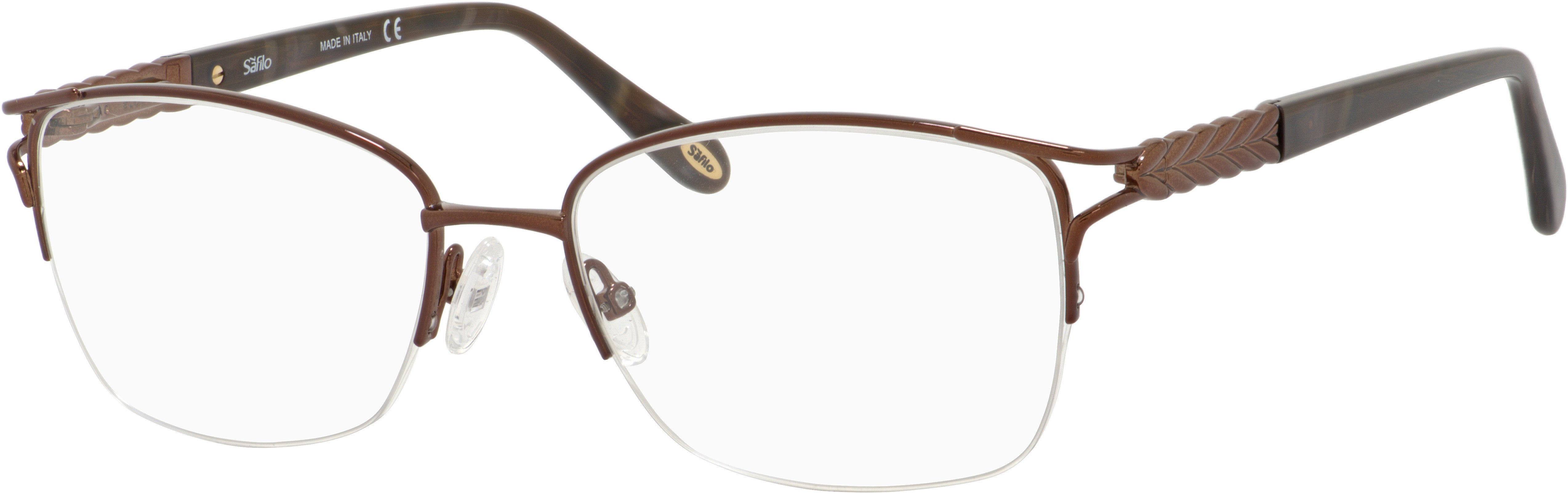  Emozioni 4377 Cat Eye/butterfly Eyeglasses 009Q-009Q  Brown (00 Demo Lens)