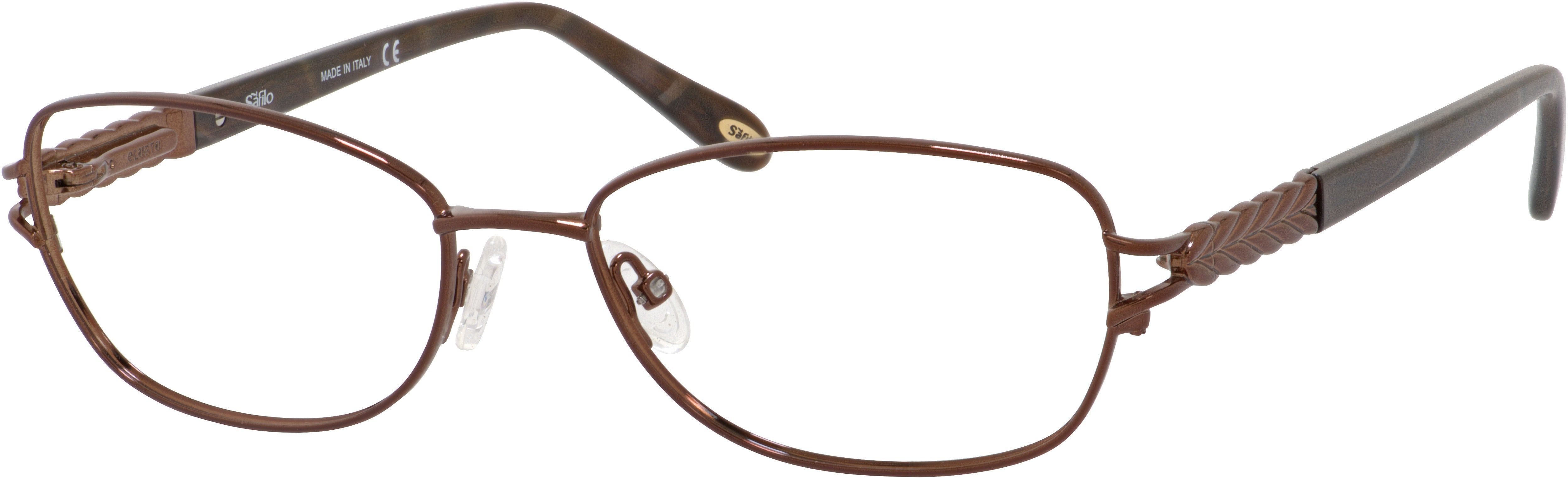  Emozioni 4378 Rectangular Eyeglasses 009Q-009Q  Brown (00 Demo Lens)