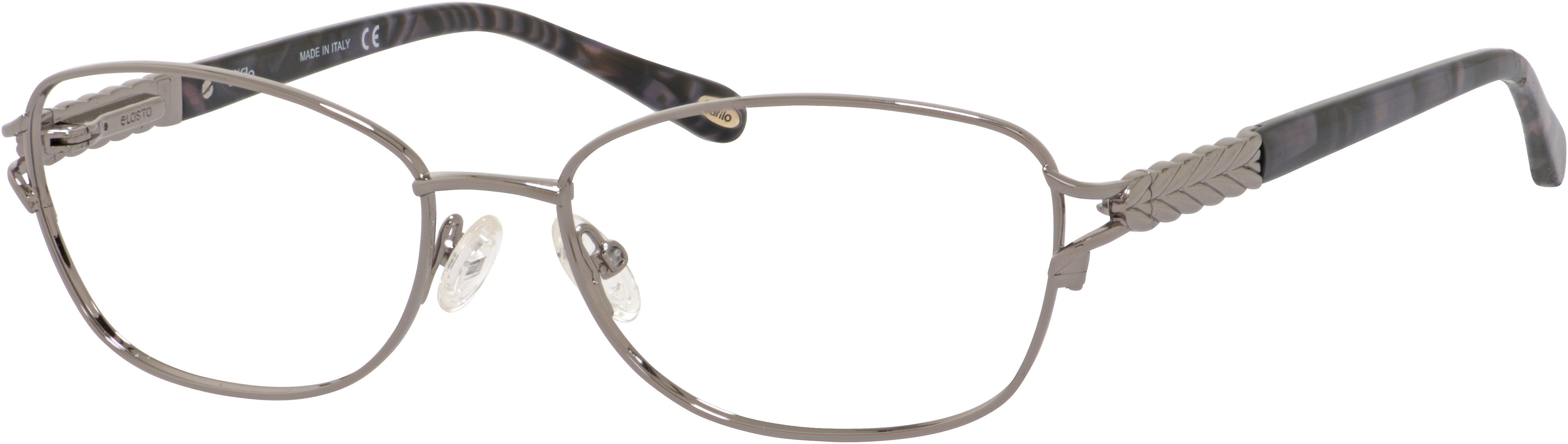  Emozioni 4378 Rectangular Eyeglasses 06LB-06LB  Ruthenium (00 Demo Lens)