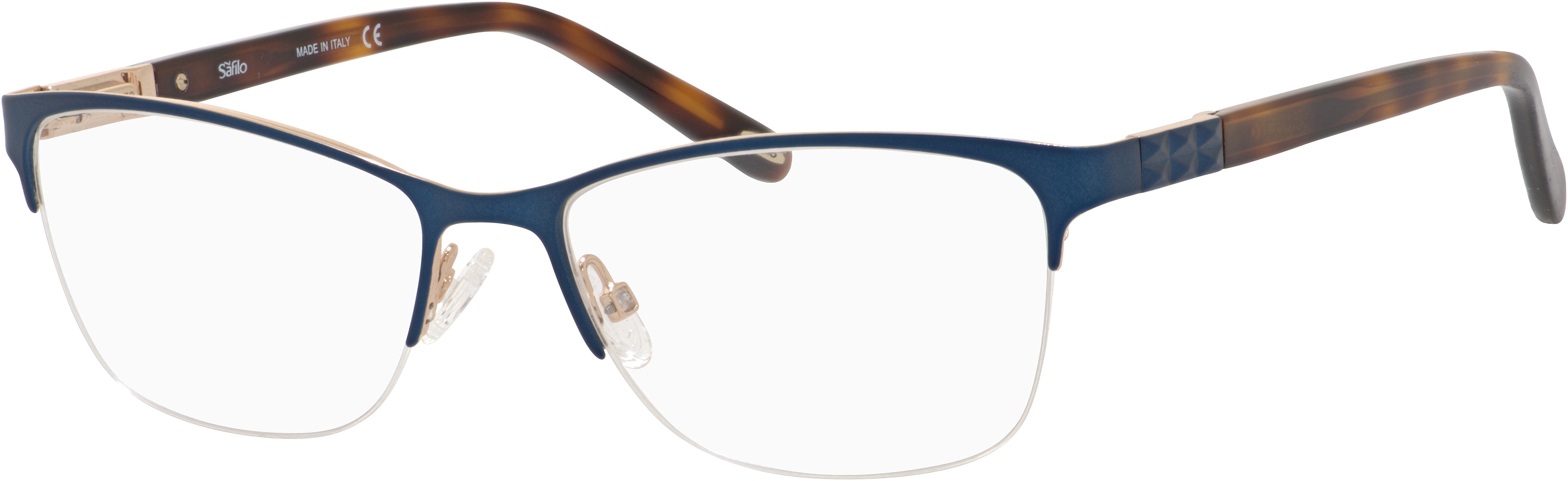  Emozioni 4379 Cat Eye/butterfly Eyeglasses 0KY2-0KY2  Blue Gold (00 Demo Lens)