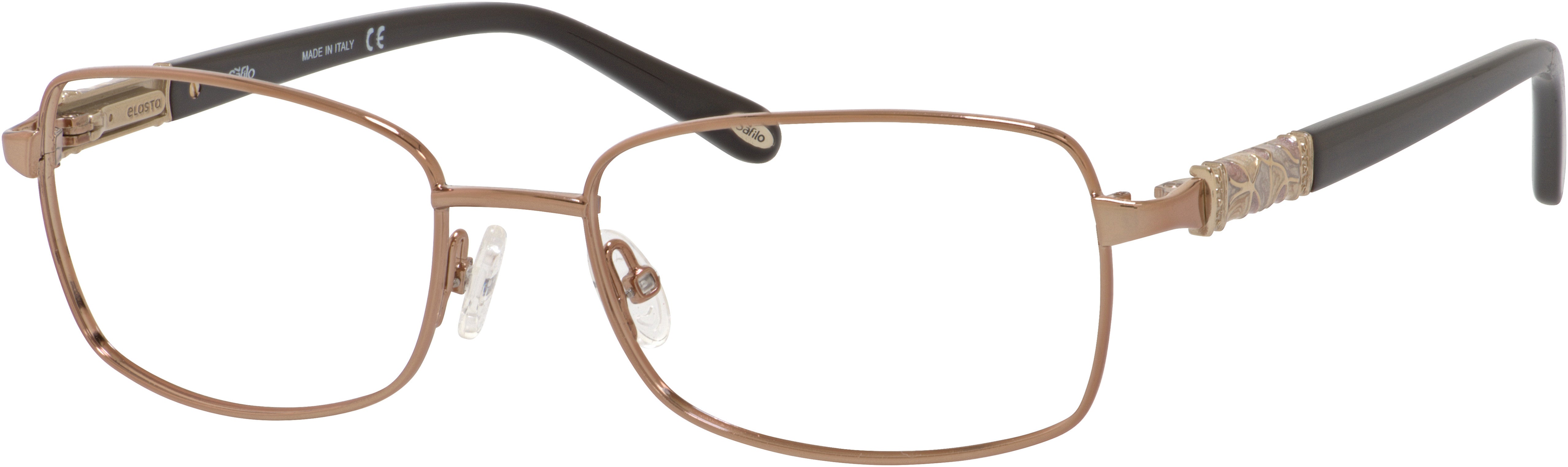  Emozioni 4380 Rectangular Eyeglasses 01N5-01N5  Coral (00 Demo Lens)